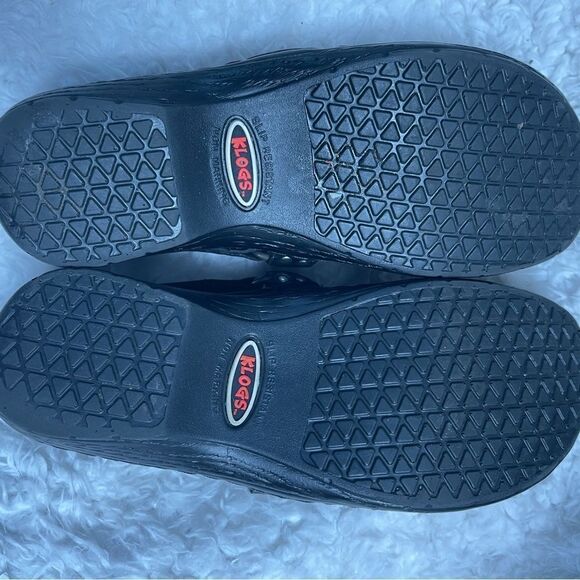 Klogs Harley black leather Harness close back clog Size 7M - Picture 8 of 9